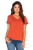 Slub Roll Sleeve Baby V Neck Tee