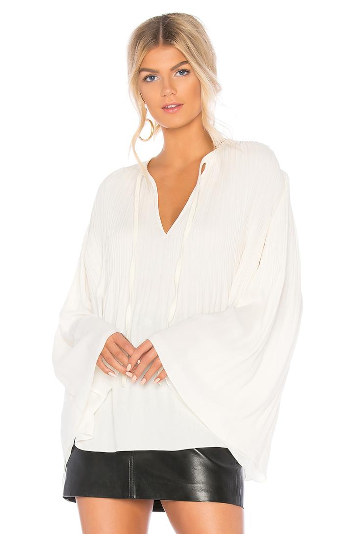 Jade Pleated Top