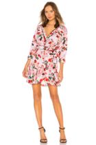Scarlet Silk Print Mini Dress