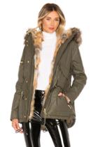 Mini Luxe Limelight Parka With Fur Lining