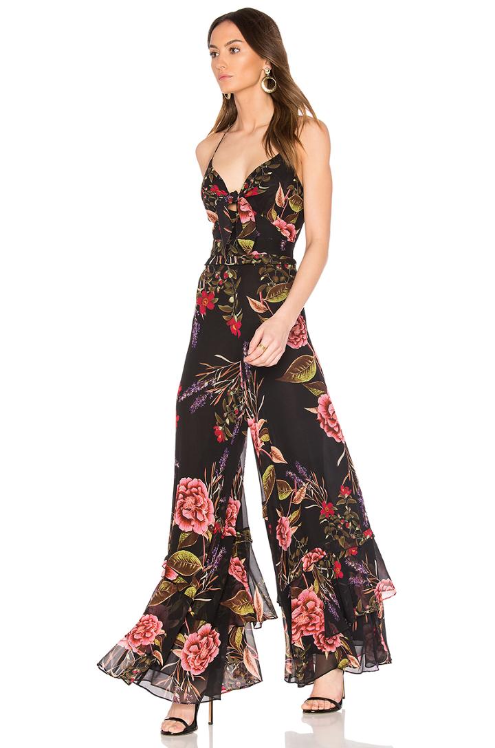 Peony Floral Spiral Jumpsuit
