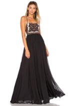 Embellished Silk Maxi Dress