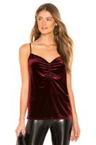 Ruched Front Velvet Cami