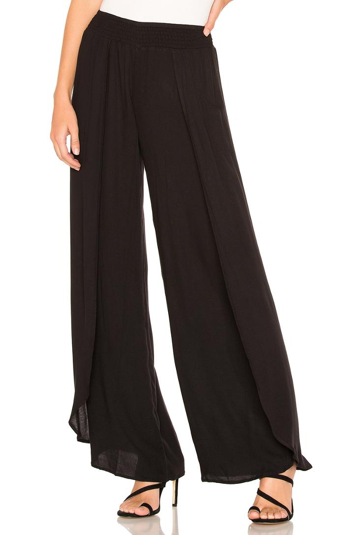 Beach Crepe Wide Leg Pant