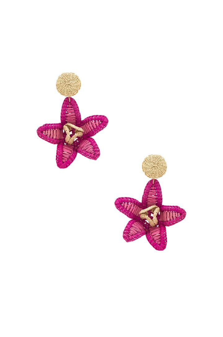 Dioscorea Fucsia Arete Earring