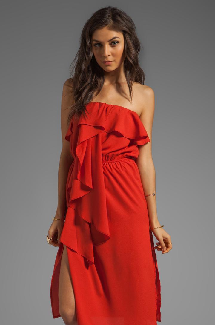 Strapless Ruffle Dress