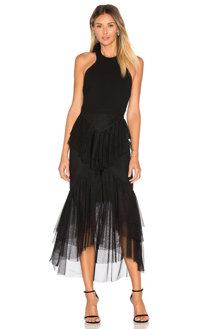 Orlando Bow Back Ruffle Dress