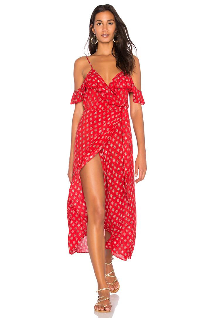 Foulard Faux Wrap Dress