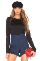 Ruched Long Sleeve Shell