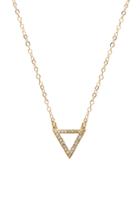 14k Plated Triangle Charm Necklace