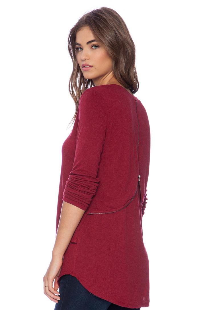 Long Sleeve V Neck Top