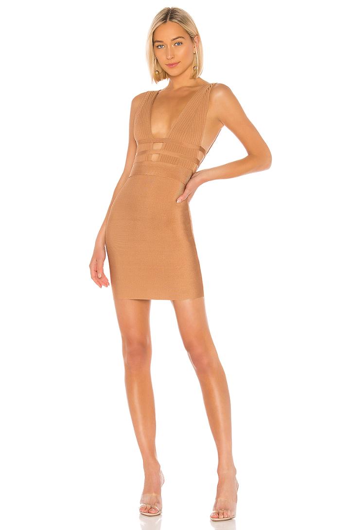 Sasha Deep V Bandage Dress
