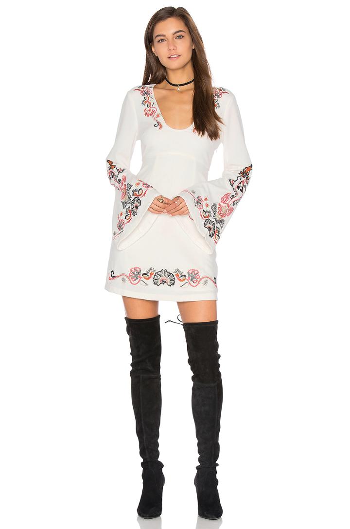 Holiday Folk Mini Dress