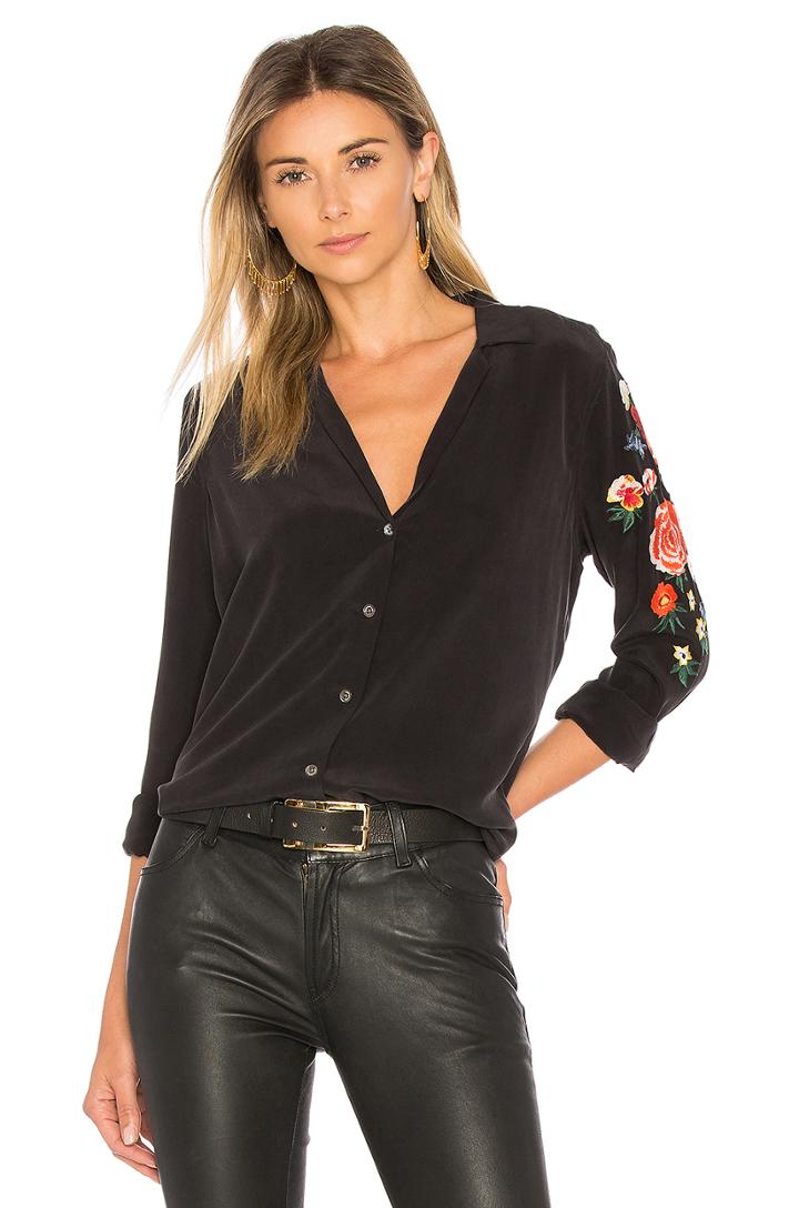 Adalyn Embroidered Button Up