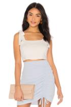 Tie Shoulder Knit Crop Top