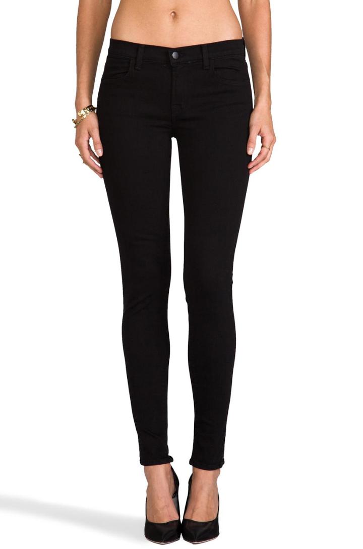 J Brand Midrise Super Skinny In Hewson