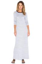 Crew Neck Stripe Maxi Dress