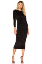 Fitted Low Back Velvet Dress