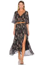 Short Sleeve Floral Maxi Dress