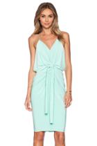 Domino Tie Front Mini Dress