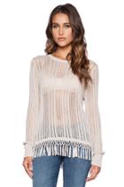 Fringe Crew Neck Sweater