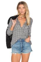 Frayed Hem Button Down
