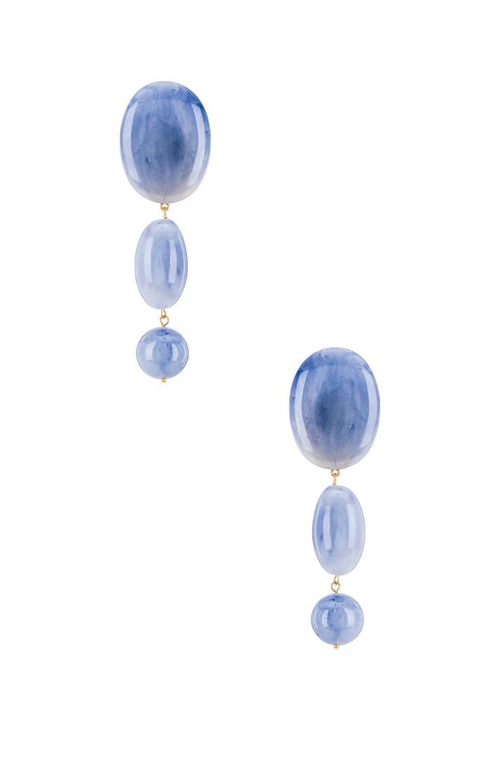 Stone Bubble Drop Earring