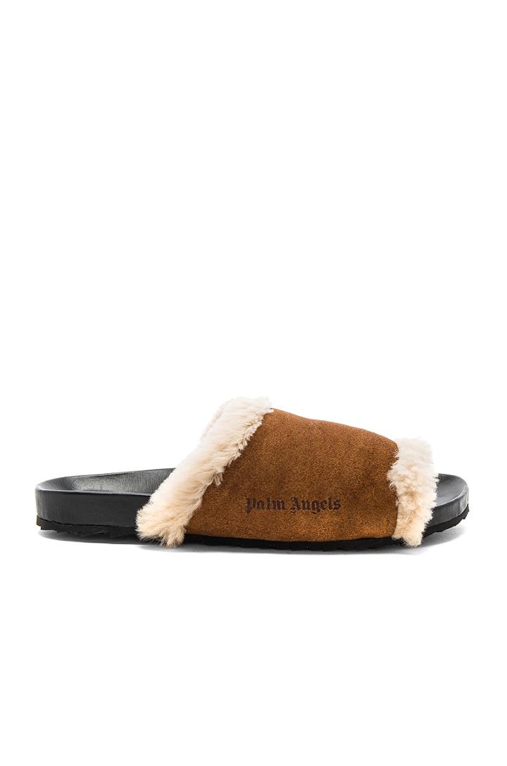 Shearling Sliders