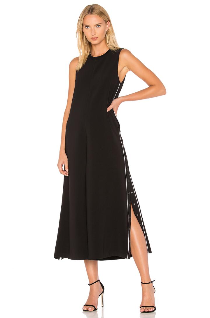 Wide Leg Snap Jumpsuit