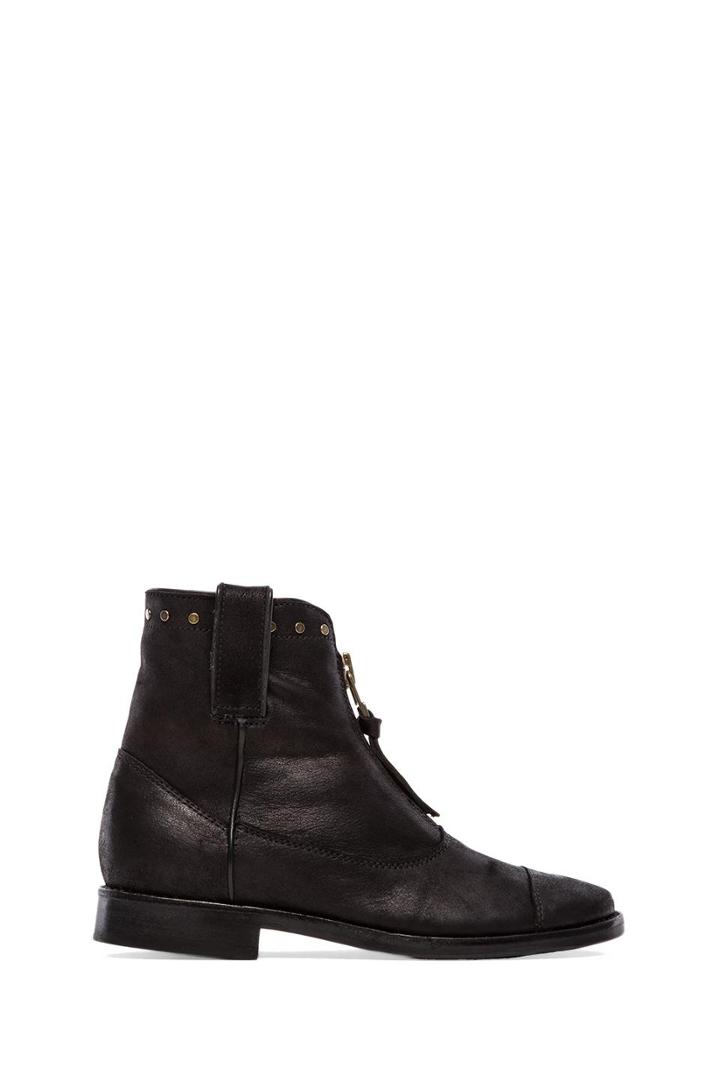 Anine Bing Moto Boots In Black