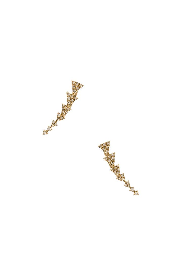 Diamond Triangle Train Ear Cuff
