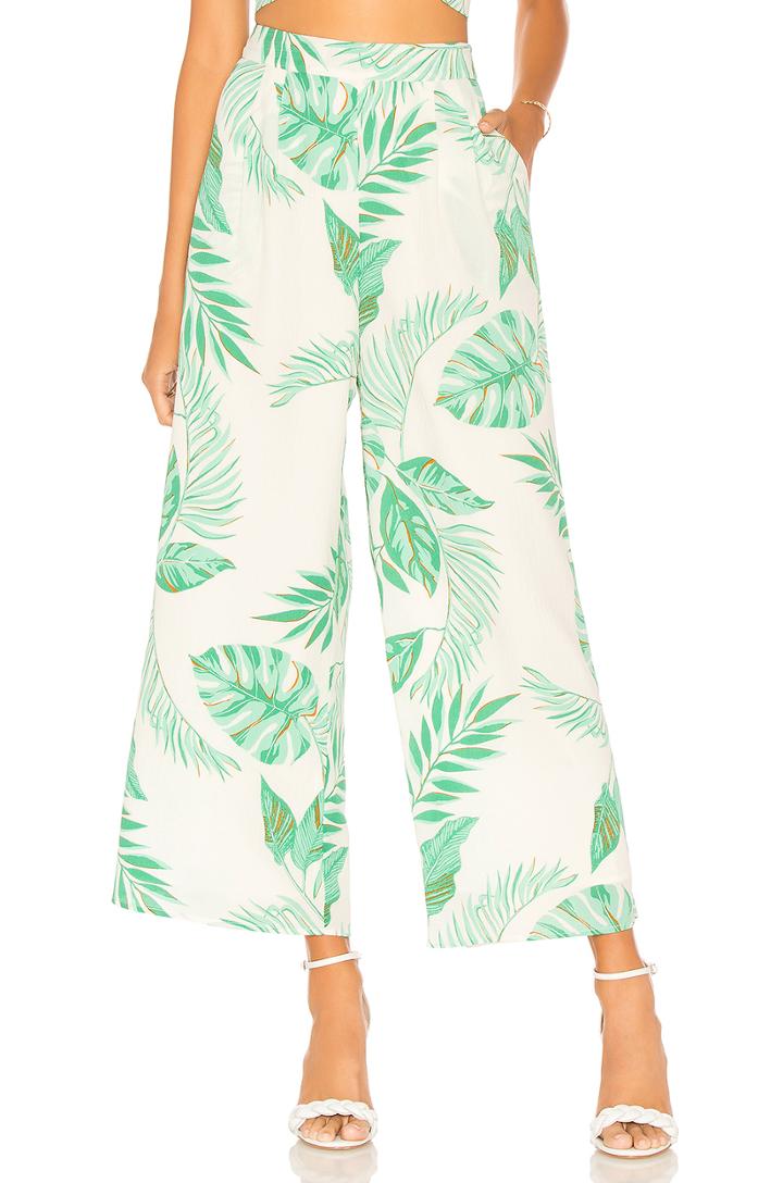 Printed Wide Leg Pant