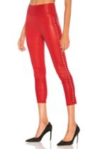 Dome Stud Capri Leather Legging