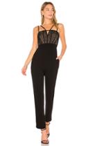 Patrycia Sleeveless Jumpsuit With Lace In Black