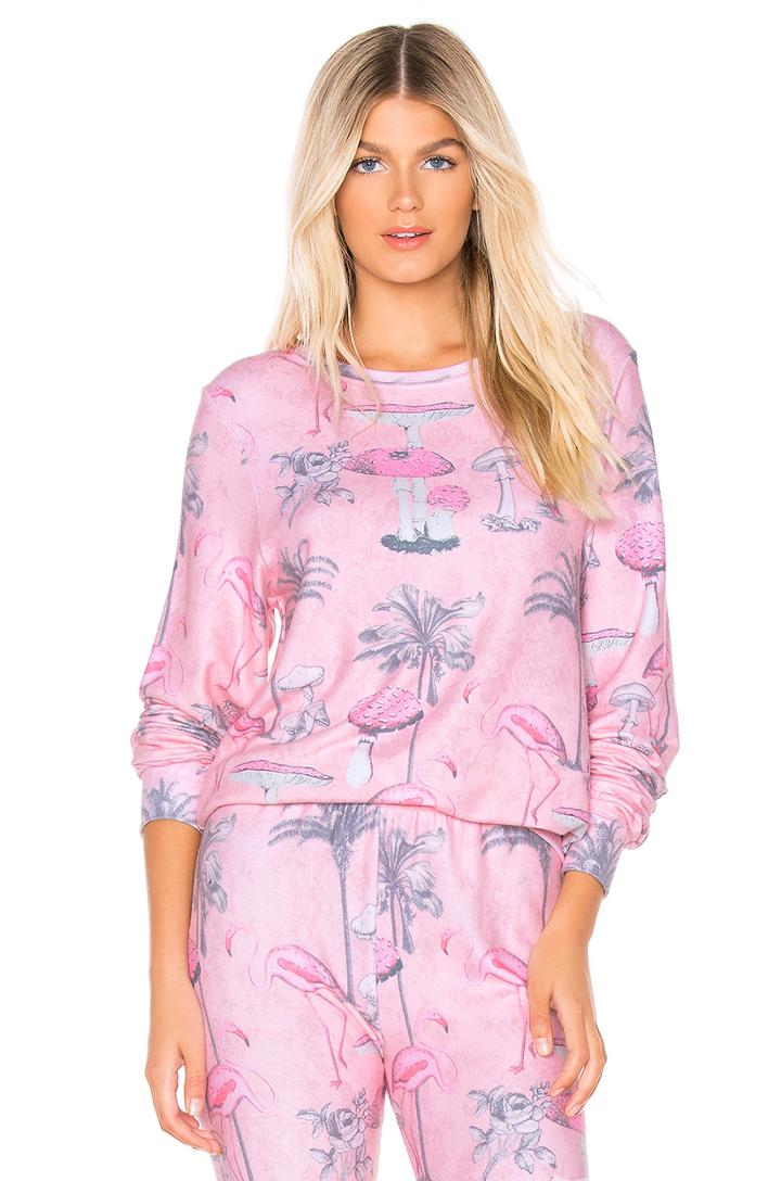 Pink Paradise Baggy Beach Sweatshirt