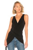 Sleeveless Wrap Front Tunic Top