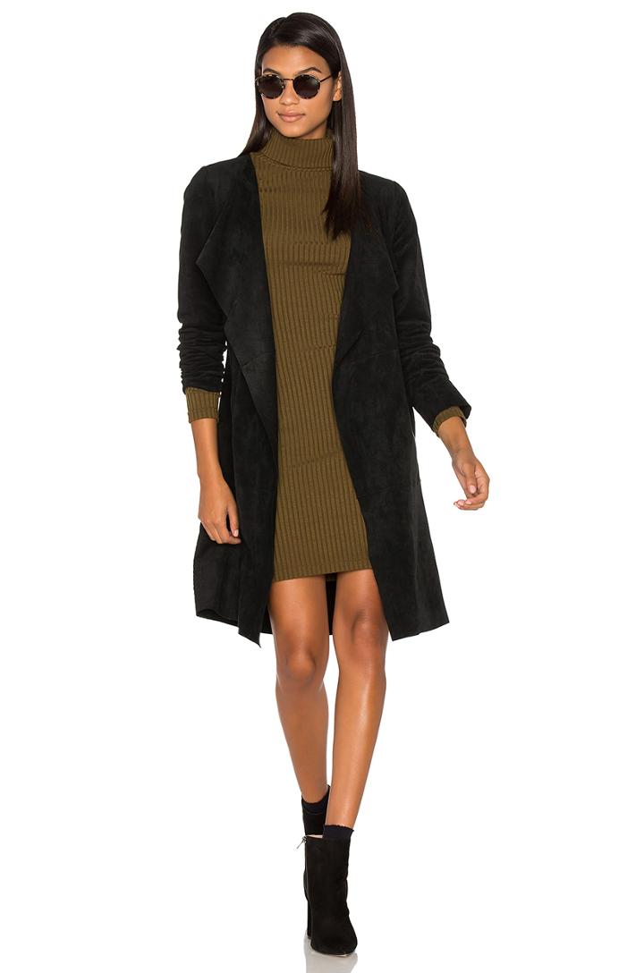 Aubrey Suede Wrap Jacket