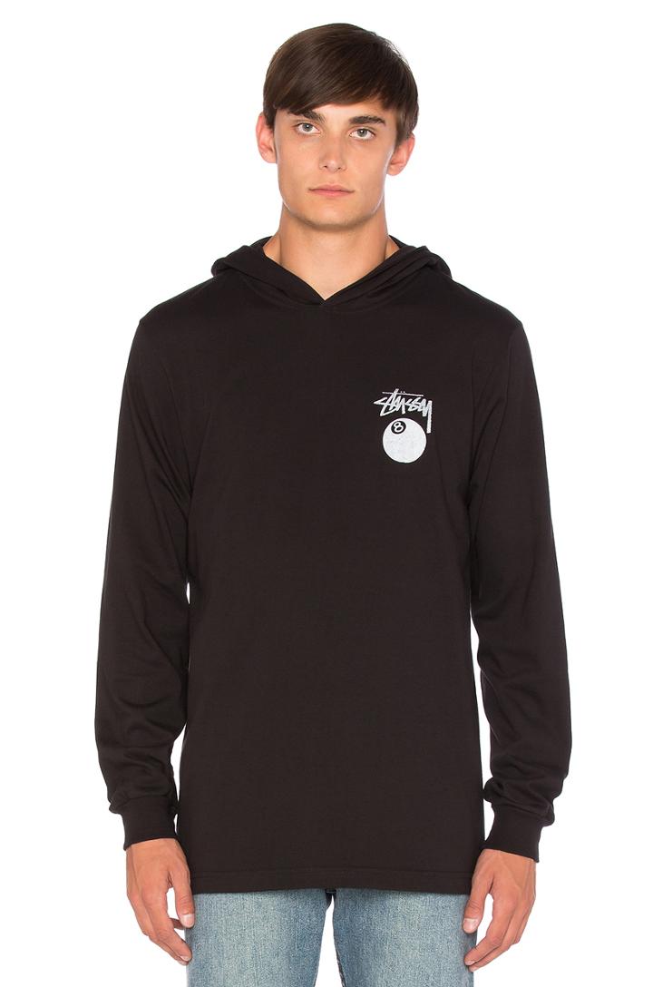 8 Ball Stamp L/s Hood Tee