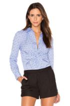 Long Sleeve Button Down Twist Detail Shirt