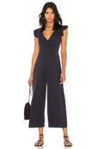 Ruffle Sleeve Laced Back Jumpsuit