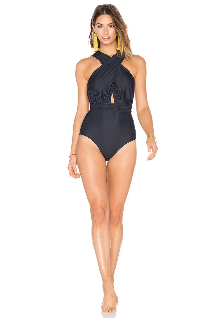 Deep V Wrap One Piece