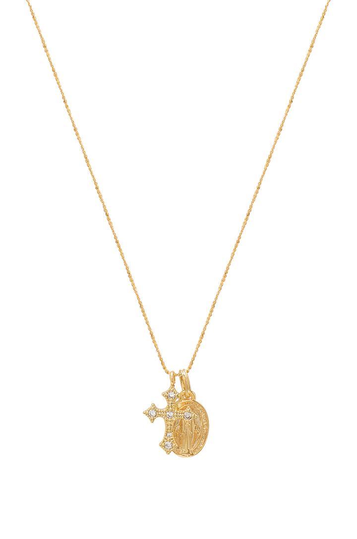 Celeste Saint & Cross Necklace