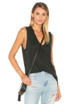 Linen Jersey V-neck Tank
