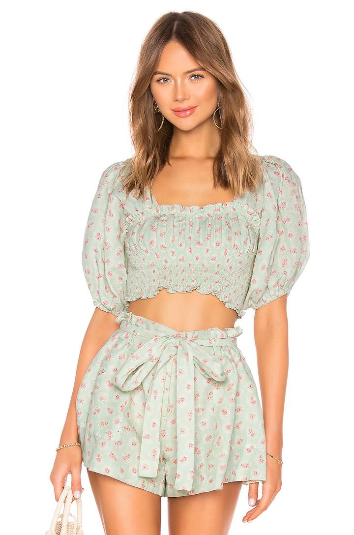 Sana Linen Crop Top