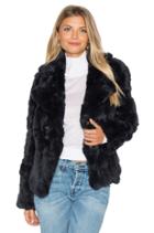 Rabbit Fur Peacoat