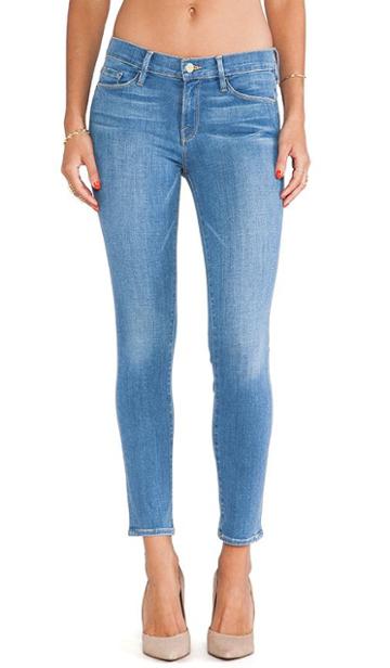 Frame Denim Le Skinny Crop In Carbon Canyon
