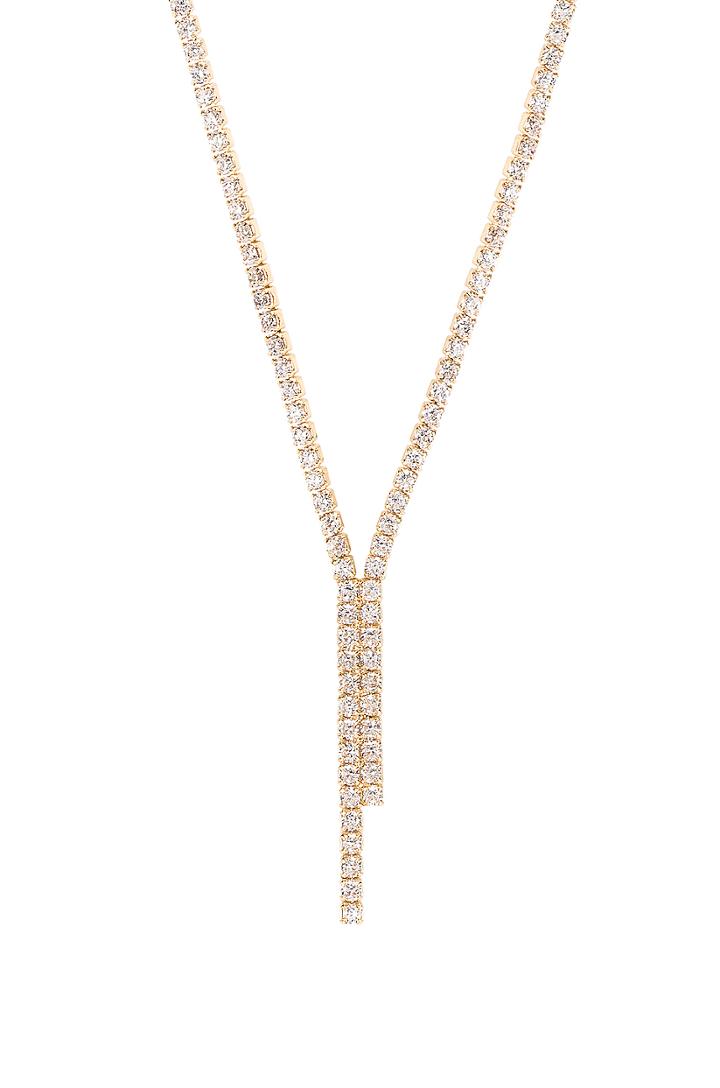 Diana Pave Lariat Necklace