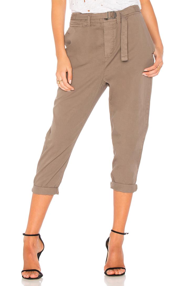 Belt Front Voluminous Pant