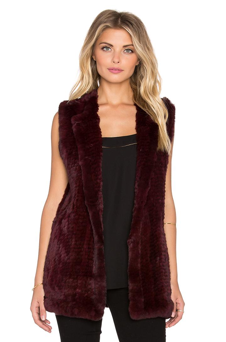 Libby Rabbit Fur Vest
