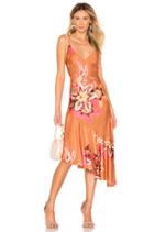 Floral Carmen Ruffle Slip Dress